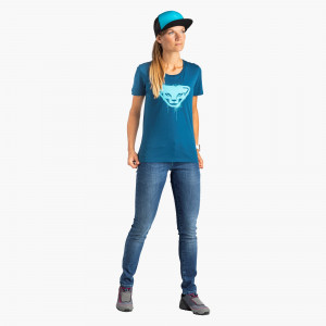 Graphic Cotton T-Shirt Damen 